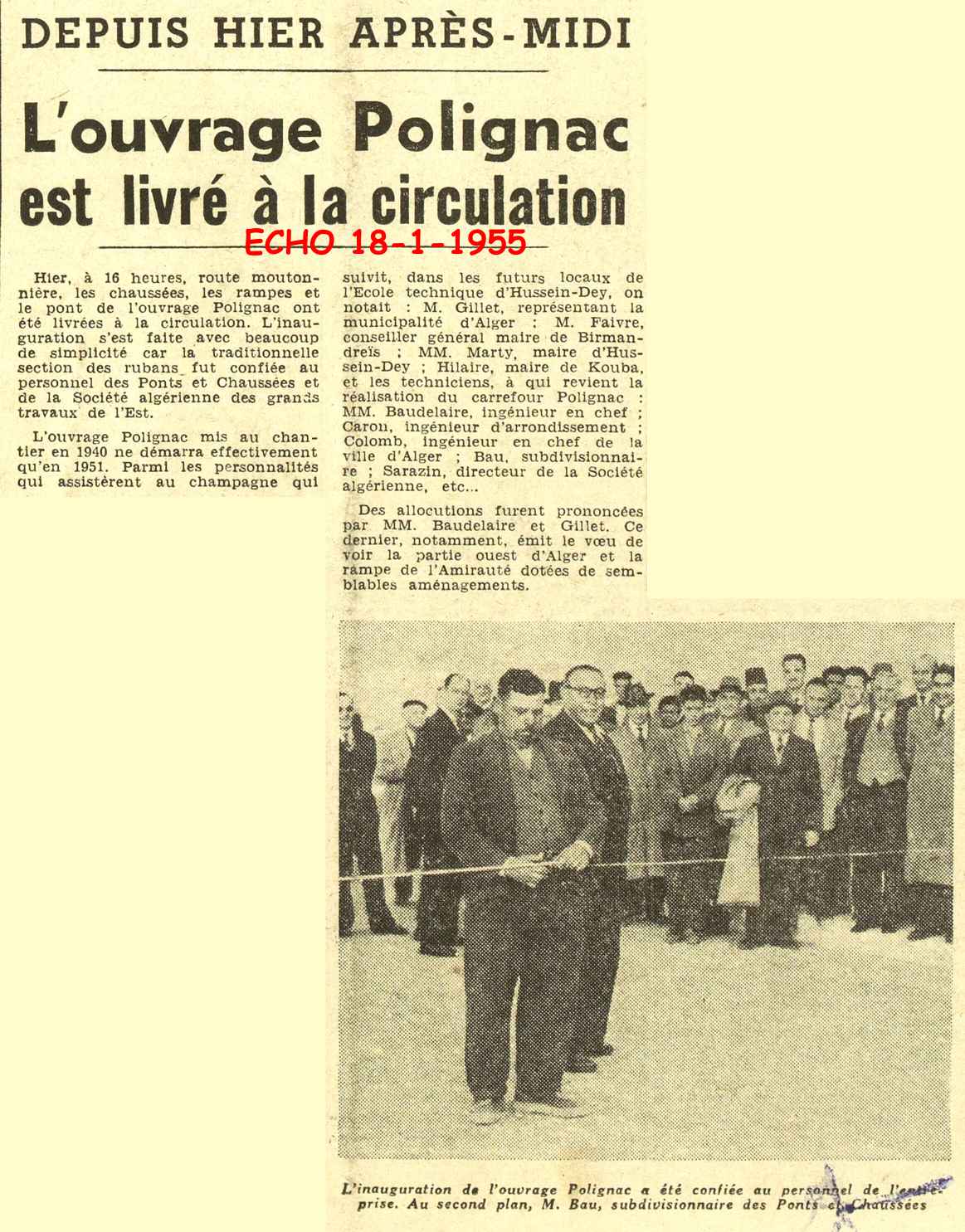 L'ouvrage Polignac est livr&eacute; &agrave; la circulation 